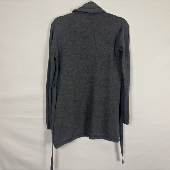 Zara Knit Charcoal Gray Open Front Sweater - Picture 5 of 5